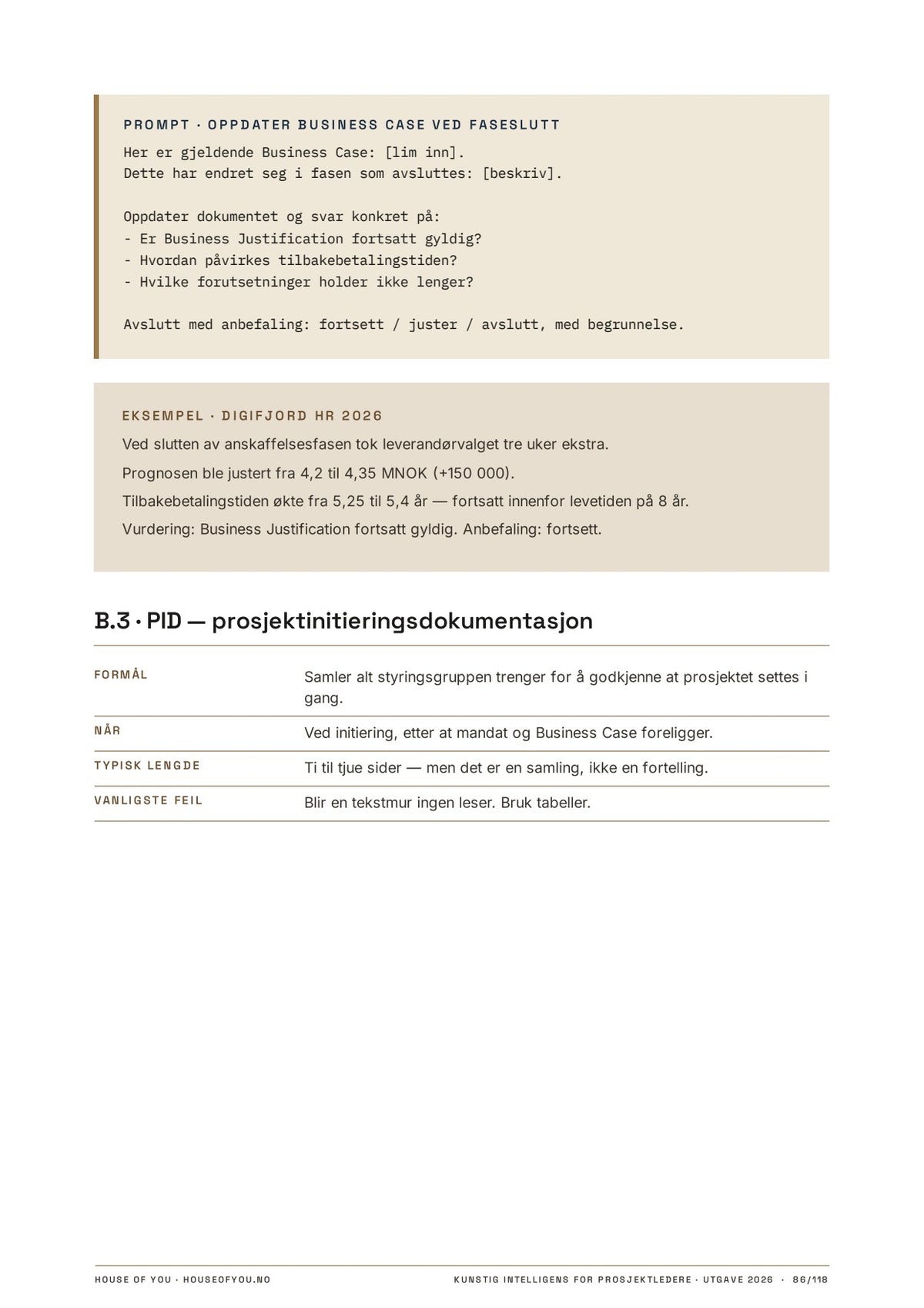 Project Leader Package — courses and document templates